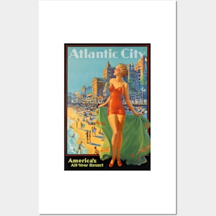 Atlantic City Travel Poster (1936) Posters and Art